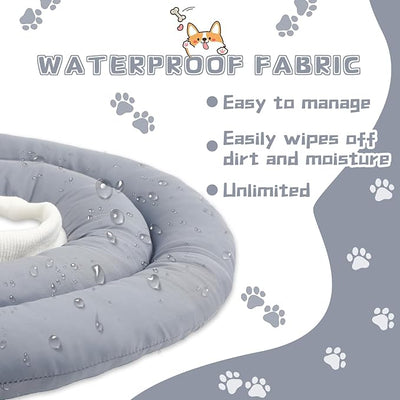 Soft Donut E-Collar Cone for Small Dogs & Cats, Waterproof Adjustable Recovery Protector After Surgery, Comfy Anti-Lick Bite Scratch Wound Guard