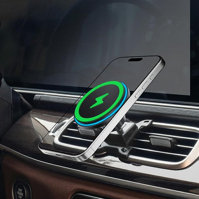 15W Magsafe Car Mount Charger for Mercedes-Benz 2020-2026 GLE GLS, Magnetic Wireless Car Charger, 360° Rotation Car Phone Holder, No-Damage Installation, Exclusive Custom Fit for GLE GLS Accessories