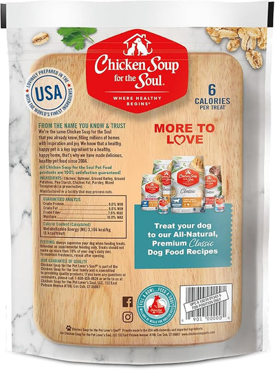 Chicken Soup for the Soul Pet Food Crunchy Bites Dog Treats, Chicken, 12 Ounce Bag | Soy, Corn & Wheat Free, No Artificial Flavors or Preservatives (Pack of 2)