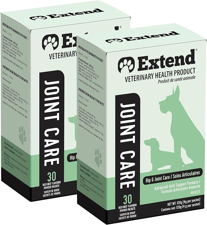 Dog Hip and Joint Supplement Beef Flavored Powder Packets with Glucosamine, Chondroitin, MSM & Collagen, Hip & Joint Support, Mobility & Cartilage Health, Daily Dog Supplement, 60 Count