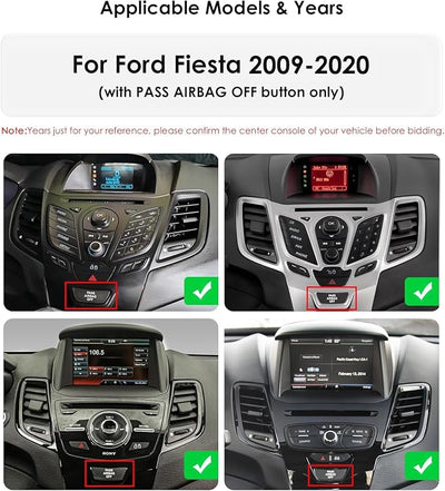 9.7 Inch HD Touchscreen Android 14 Stereo Car Radio Upgrade for Ford Fiesta 2009-2020 Wireless Carplay | Android Auto 2G+32G WiFi GPS Navigation Bluetooth 5.0 FM,SWC, Car Tablet