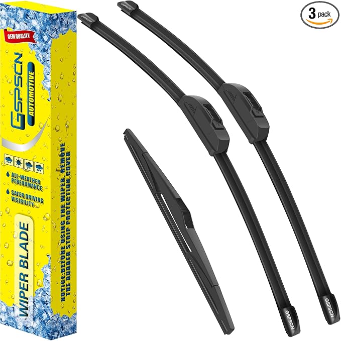 GSPSCN 3 Wipers For Kia Sportage 2016-2011 /Hyundai Elantra 2010-2009，Original Equipment Windshield Wiper Blades Set 24"+18"+12" (Set of 3)
