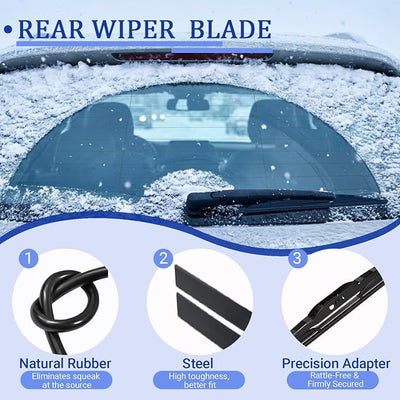 KAIYI 12" Rear Wiper Blade Compatible with Buick Envision 2016 2017-2020