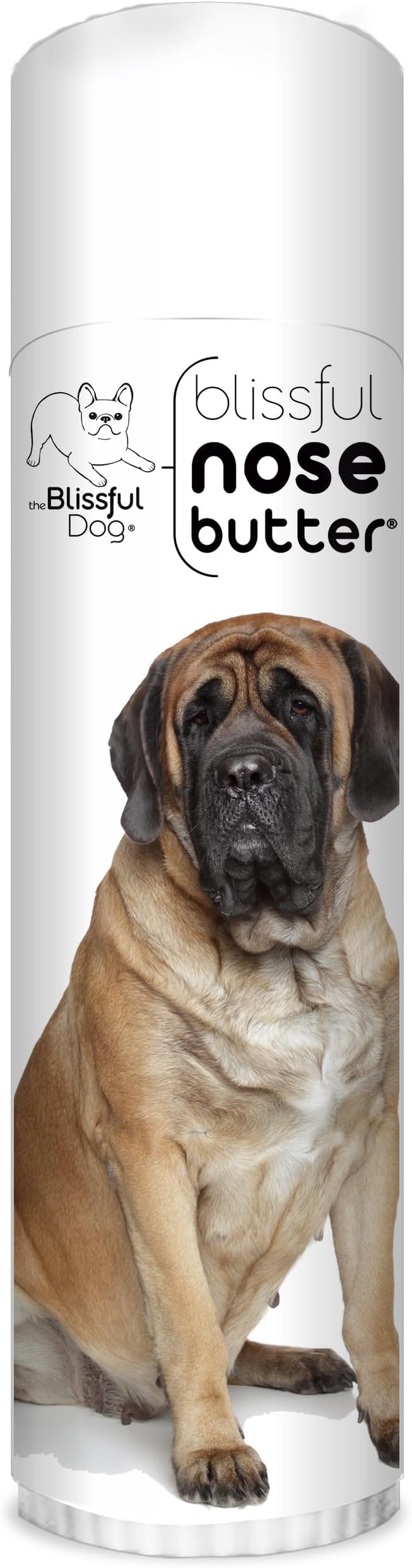 Mastiff Nose Butter for Dry, Cracked Skin, Lick-Safe Dog Nose Balm with Moisturizing Shea Butter, Almond, Olive, and Essential Oils, Pet Supplies, Uncented, 0.50 oz.