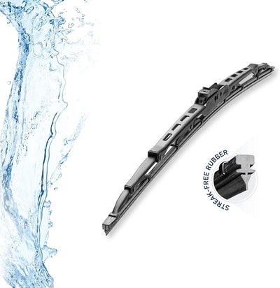 Hella OE Quality 18 Inch All Seasons Streak-Free Rubber Standard Wiper Blade (Single Blade) fits select Chevrolet Ford GMC Hyundai Jeep Mazda Mini Nissan Pontiac Toyota / 9XW398114018/I