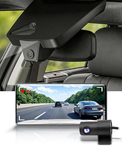 Fitcamx Front 2K+Rear 1080P Dash Cam Adapts for Toyota 4Runner 2025-2026 & Hybrid (HD2-35030), OEM Style, Dual HD Video, Built-in WiFi & APP, Loop Recording, Gravity Sensor, Easy to Use, 64GB Card