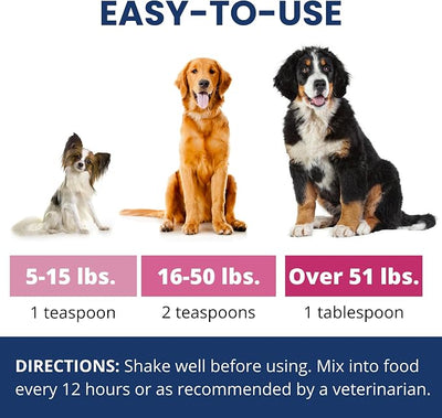 Under the Weather Dog Diarrhea Medication with Pectin and Kaolin | Fast Acting Anti Diarrhea Liquid Medicine for Dogs | Soothe Your Pet's Upset Stomach - 4 oz Bottle