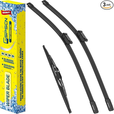 GSPSCN 3 Wipers Replacement for Cadillac SRX 2016 2015 2014 2013 2012 2011 2010 Original Equipment Windshield Wiper Blades 26"+17"+12" (set of 3) Top Lock