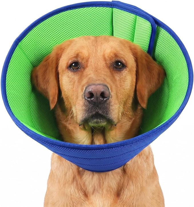 Upgrade Soft Dog Cone Collar Alternative,Adjustable Elizabethan Collar for S/M/L Dogs,Comfy Recovery Cone to Stop Licking After Surgery,Comfortable Dog Donut Collar for Neuter Recovery