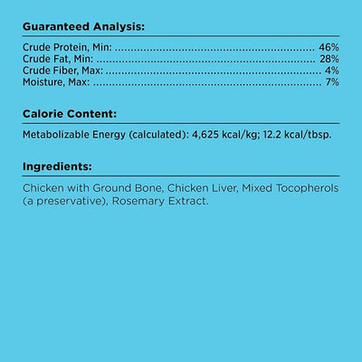 BIXBI Liberty Freeze Dried Dog Food Topper + Dog Treat, Chicken Recipe, 4.5 oz - 98% Meat and Organs - Pantry-Friendly Raw Treat or Food Topper - USA Made