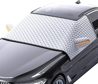 Windshield Snow Cover for Lincoln Navigator L 2018-2020 2021 2022 2023 2024 2025 2026, All Weather Vehicle Cover, Car Anti-Snow Cover Winter Magnetic Windshield Frost Cover, Winter Car Accessories