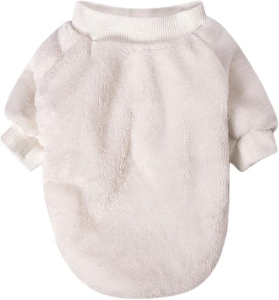 FabriCastle Dog Sweaters, 3-Pack Dog Clothes for Small Dogs Male & Girl, Soft and Warm Pet Coats XXS - XXL, Winter Pet Jackets, Doggy Apparel Costumes, Puppy Outfits (Beige,Light green,Yellow, Medium)