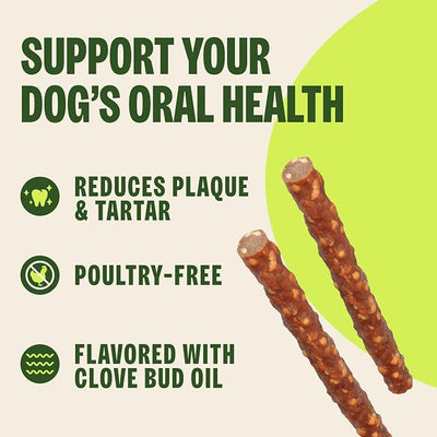 Whimzees Wellness Veggie Sausage Natural Dog Dental Treat, Chews, Freshens Breath, Large Size, 14.81 oz Bag, 7 Count
