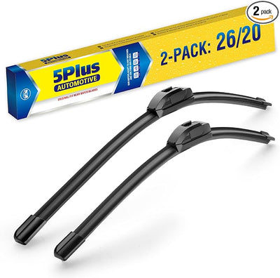 5 PLUS Custom-Fit Wipers fits Toyota Camry 2018-2024 Wiper Blades | 26” and 20” Wiper Blade Set,All-Seasons,Streak-Free Wiping,Quiet Clear Visibility,OEM Quality,Original Equipment Replacement