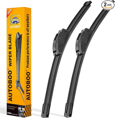 AUTOBOO 28" and 15" Windshield Wipers Blades (Pack Of 2),OEM Quality Premium All-Seasons Wiper blades,Stable and Quiet wiper blades