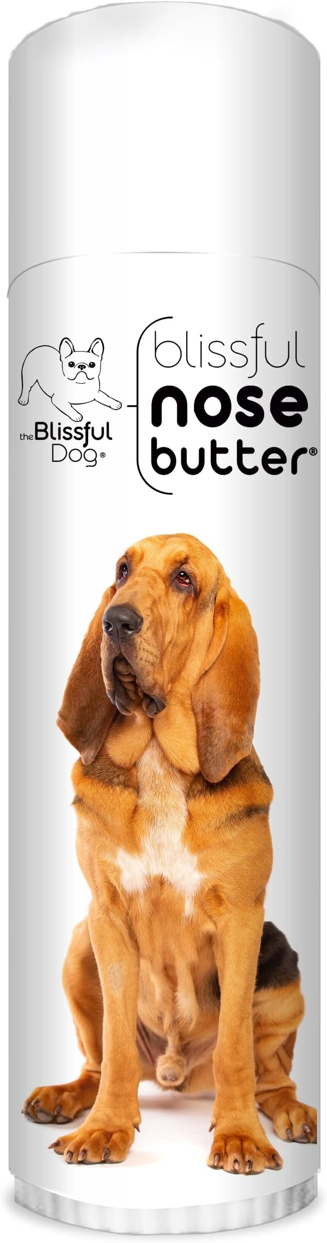 Bloodhound Nose Butter for Dry, Cracked Skin, Lick-Safe Dog Nose Balm with Moisturizing Shea Butter, Almond, Olive, and Essential Oils, Pet Supplies, Uncented, 0.50 oz.