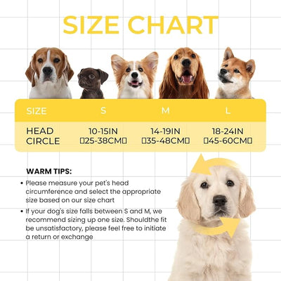 Dog Ear Covers for Bath,Shower,Elastic Dog Ear Muffs Noise Reduction Anxiety Relief,No Flap Ear Wrap Calming Hood for Grooming,Blow Dry,Thunder,Waterproof Ear Protection for Dogs(Yellow,L)