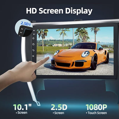 [2+64GB] Android 13 Car Stereo for Toyota Camry 2015 2016 2017, 10.1 inch Touch Screen Radio, Carplay&Android Auto/1080P/Hi-Fi Audio/Bluetooth/GPS/WiFi +MIC