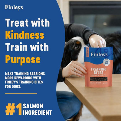 Finley's Training Treats for Puppies, Soft Salmon Dog Treats for All Dogs and Sizes, Limited Ingredient, Low Calories, 16oz, 2 Pack