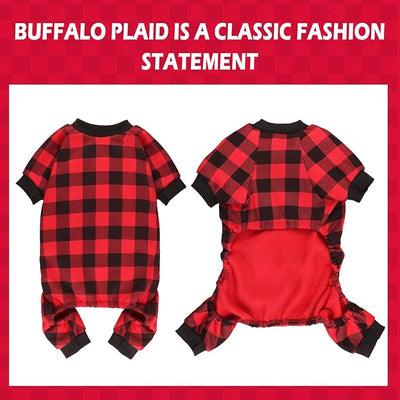 Dog Fleece Sweater Buffalo Plaid Sweater Clothes Dog Outfit Soft Thickening Warm Pet Clothes Sweaters for Dogs Girl & Boy(L)