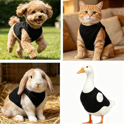 Dog Vest Dog Shirt Cotton Soft Breathable Pet Clothes Comfortable Daily Wear Outdoor Activity Outfit for Puppies Adult Dogs Easy to Put On Skin-Friendly
