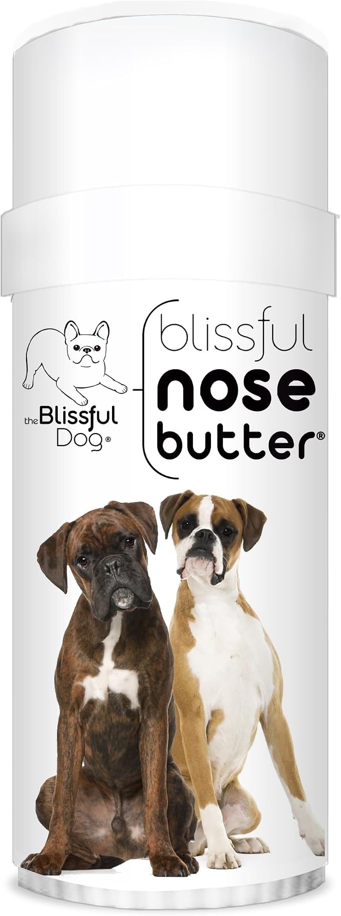 Boxer Duo Nose Butter, Versatile Dog Nose Balm for Dry Nose, Handcrafted Nose Moisturizer, Easy-to-Apply Dog Essentials, Unscented, 2 oz.