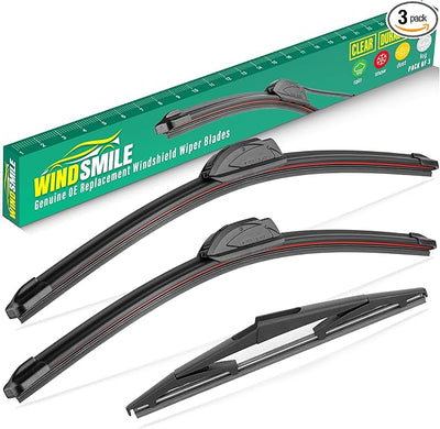 24" 16" 10" Windshield Wiper Blades Replacement for Toyota Corolla Cross 2022 2023 2024 2025 Premium All Weather Front Rear Wipers Set - OEM Quality (Pack of 3)