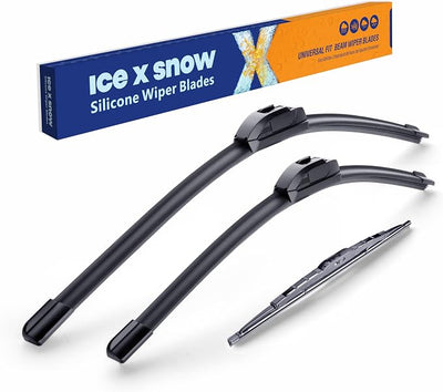 ICEXSNOW® Silicone Windshield Wiper Blades Replacement for 2005-2009 Chevrolet CHEVY Equinox (Pack of 3) Automotive Replacement Windshield Wiper Blades,OEM Original Replacement 24"+19"+15"(15-1)