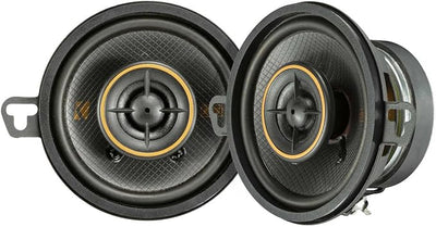 KICKER 51KSC3504 Coaxial Speaker System, 2-Way Design, One (1) Pair, 3.5" (89mm) Polypropylene Woofer/Midrange, 1/2" (13mm) Silk-Dome Tweeters, 50 Watts RMS, 100 Watts Peak