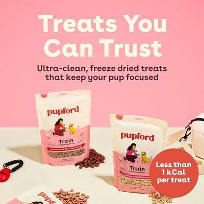 Pupford Freeze Dried Training Treats for Dogs & Puppies, 225+ Three Ingredient Bites (Beef Liver, 2 oz)