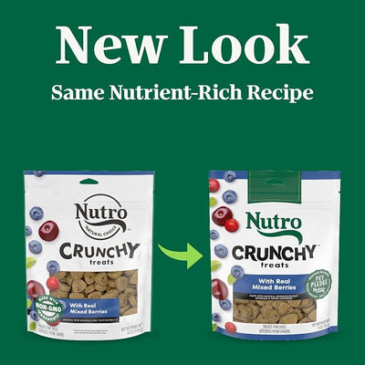 Nutro Crunchy Dog Treats with Real Mixed Berries, Training Treats for Dogs, 16 oz. Bag