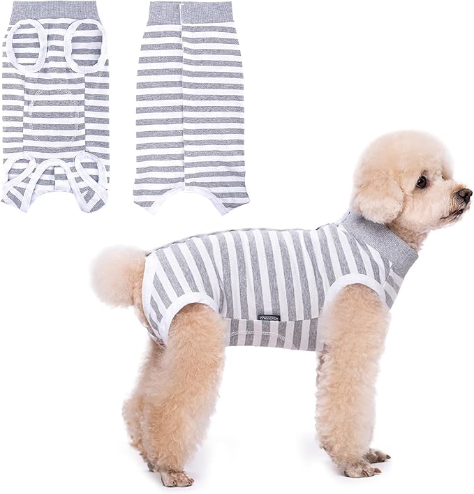 Recovery Suit for Dogs After Surgery, Dog Onesie Surgery Recovery Suit for Female Spay, Soft Male Surgical Pajamas Bodysuits for Small Medium Puppy to Anti Licking Dog Cone Alternative