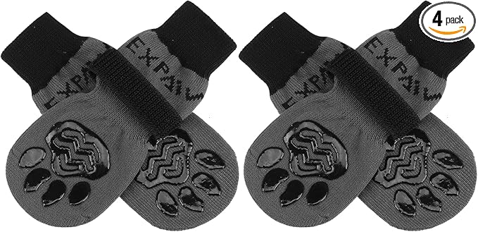 Anti-Slip Dog Socks,Dog Boots&Paw Protectors to Prevent Licking,Dog Shoes for Hot/Cold Pavement, Double Sides Non-Skid Traction Control on Hardwood Floor for Senior Dogs