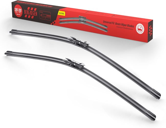 BERG REGEN® 28"+28" Silicone Windshield Wiper Blades 2 Pack Replacement for Ford Escape 2019-2013/ Edge 2022-2015/ Focus 2018-2012/ Transit Connect 21-17 OEM Quality Automative Wiper Blades Pinch Tab