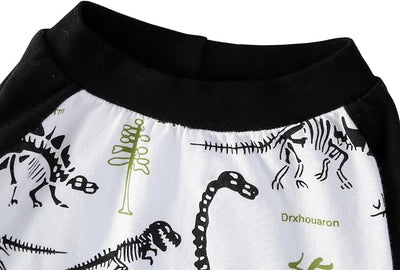 Dog Dinosaur T Shirts Black Long Sleeve White Shirt Pajamas Pets Soft Cotton Apparel Clothes for Extra Large Dogs, 3XL