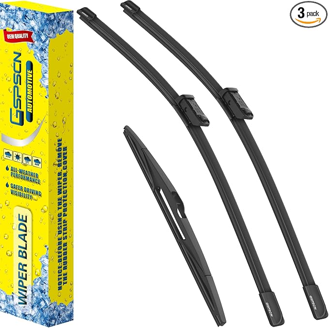 GSPSCN 3 Wipers Replacement For Fiat 500L 2020-2014, 500X 2023-2017 (NOT FIT 500),Original Equipment Windshield Wiper Blades Set 26"+14"+11"(Set of 3)
