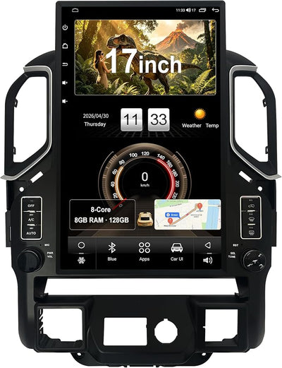 CUSP 17 Inch Android 14 Stereo for Chevy Silverado GMC Sierra 2019+ OEM AUX