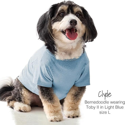 Pet Passion Toby II - The Perfect Tee, 3 Pack Short Sleeve Pet T-Shirt 100% Organic Cotton Tees Clothes for Small, Medium, Large Dogs, Navy Camo, X-Large (55-80 lbs)