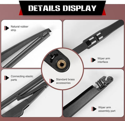 OTUAYAUTO Rear Wiper Back Arm Blade Set - Replacement for KIA SORENTO 2011-2015 OE: 988152P000