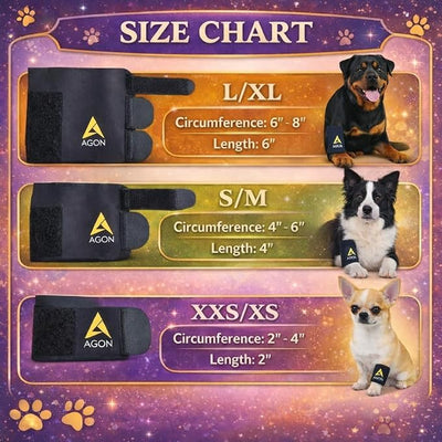 Agon® Dog Canine Front Leg Brace Paw Compression Wraps with Protects Wounds Brace Heals and Prevents Injuries and Sprains Helps with Loss of Stability Caused by Arthritis (Small/Medium)