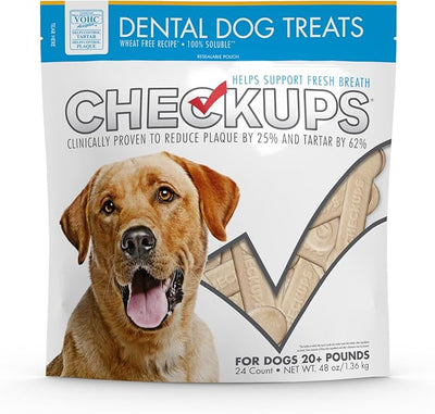 Checkups Dental Dog Treats, 24 Treats - 48 oz.