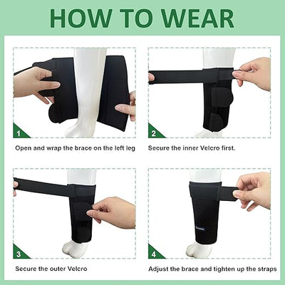 GenetGo Dog Canine Front Leg Brace Paw Compression Sleeve Joint Wraps - Protects Wounds Stop Licking & Prevents Injuries, Sprains Helps with Loss of Stability from Arthritis - Medium