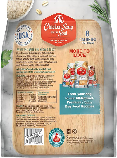 Chicken Soup for The Soul All Natural Premium Savory Snacks Soft & Chewy Dog Treats, Real Beef First Ingredient, No by-Products, Artificial Colors, Flavors or Preservatives, Beef, 16oz