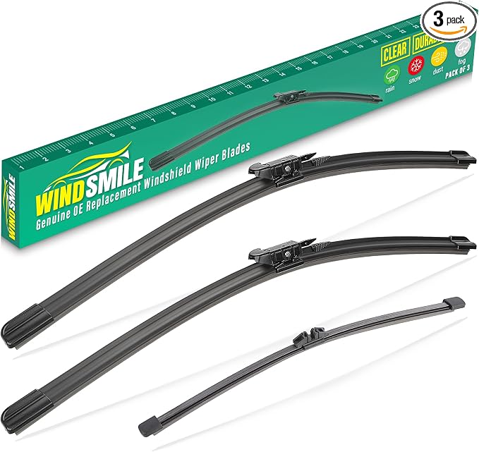 28" 28" 11" Windshield Wiper Blades Replacement for Ford Escape 2013 2014 2015 2016 2017 2018 2019 Premium All Weather Front Rear Wipers Set - OEM Quality (Pack of 3)