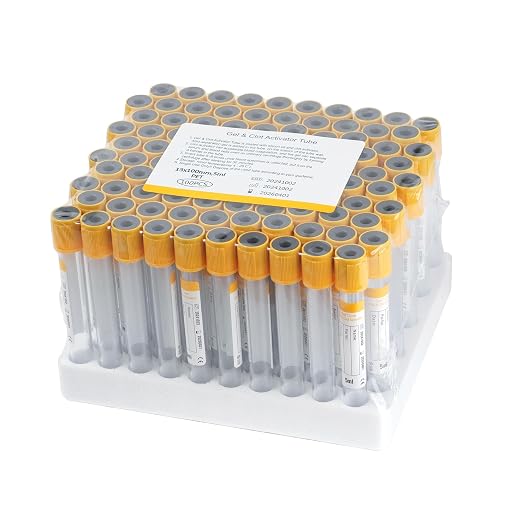 Specimen Collection Tubes 5ml Lab Vacuum Gel Tube for Pet Animals Veterinary Lab Supplies 100 Pcs Wrap Packaging