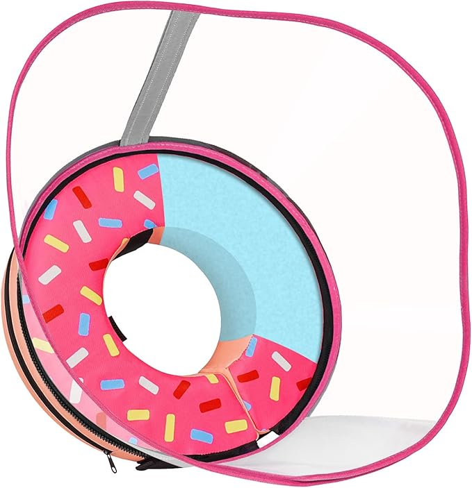 Raised Sponge Dog Cone Collar Alternative After Surgery, Soft Dog Cone for Small Medium Large Dogs to Stop Licking, Pet Neck Donut Collar After Surgery