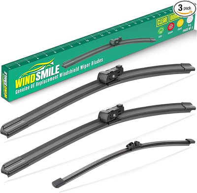 26" 24" 11" Windshield Wiper Blades Replacement for Ford EcoSport 2018 2019 2020 2021 2022 Eco Sport Premium All Weather Front Rear Wipers Set - OEM Quality (Pack of 3)