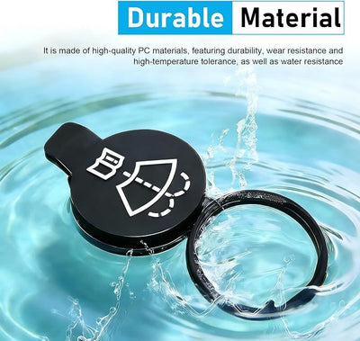 WZP Windshield Washer Fluid Cap, Car Wiper Bottle Cover Replacement for 12767700 13227300, Windshield Wiper Washer Fluid Reservoir Tank Bottle Cap, Compatible with GMC Chevy Buick Cadillac