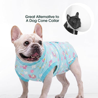 Kuoser Dog Surgery Recovery Suit, Soft Breathable Dog Recovery Suit for Female Spay Male Nueuter, Anti Licking Puppy Onesie Pet Surgical Suit for Dogs Abdominal Wounds Skin Disease, Unicorn L