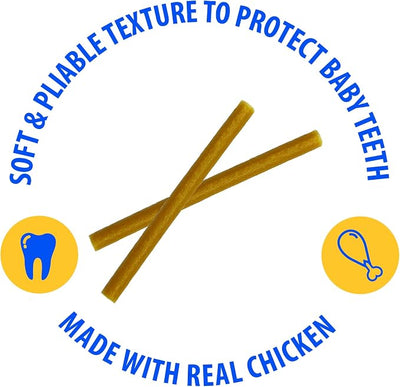 N-Bone Puppy Teething Sticks, Chicken Flavor, Natural Puppy Teething Chews & Treats, Holiday Edition, 3.74 oz